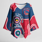 Adelaide Crows NAIDOC 2026 Personalised Kimono Sleeve Blouse 50 Years of Deadly Aboriginal Art