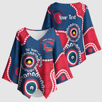 Adelaide Crows NAIDOC 2026 Personalised Kimono Sleeve Blouse 50 Years of Deadly Aboriginal Art