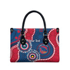 Adelaide Crows NAIDOC 2026 Personalised Leather Bag 50 Years of Deadly Aboriginal Art