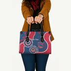 Adelaide Crows NAIDOC 2026 Personalised Leather Bag 50 Years of Deadly Aboriginal Art