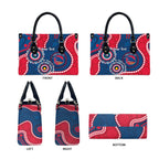Adelaide Crows NAIDOC 2026 Personalised Leather Bag 50 Years of Deadly Aboriginal Art