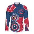 Adelaide Crows NAIDOC 2026 Personalised Long Sleeve Button Shirt 50 Years of Deadly Aboriginal Art