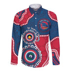 Adelaide Crows NAIDOC 2026 Personalised Long Sleeve Button Shirt 50 Years of Deadly Aboriginal Art