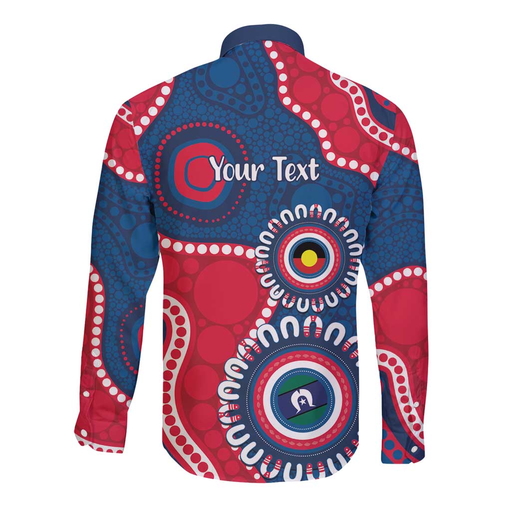 Adelaide Crows NAIDOC 2026 Personalised Long Sleeve Button Shirt 50 Years of Deadly Aboriginal Art