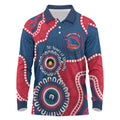 Adelaide Crows NAIDOC 2026 Personalised Long Sleeve Polo Shirt 50 Years of Deadly Aboriginal Art