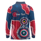 Adelaide Crows NAIDOC 2026 Personalised Long Sleeve Polo Shirt 50 Years of Deadly Aboriginal Art