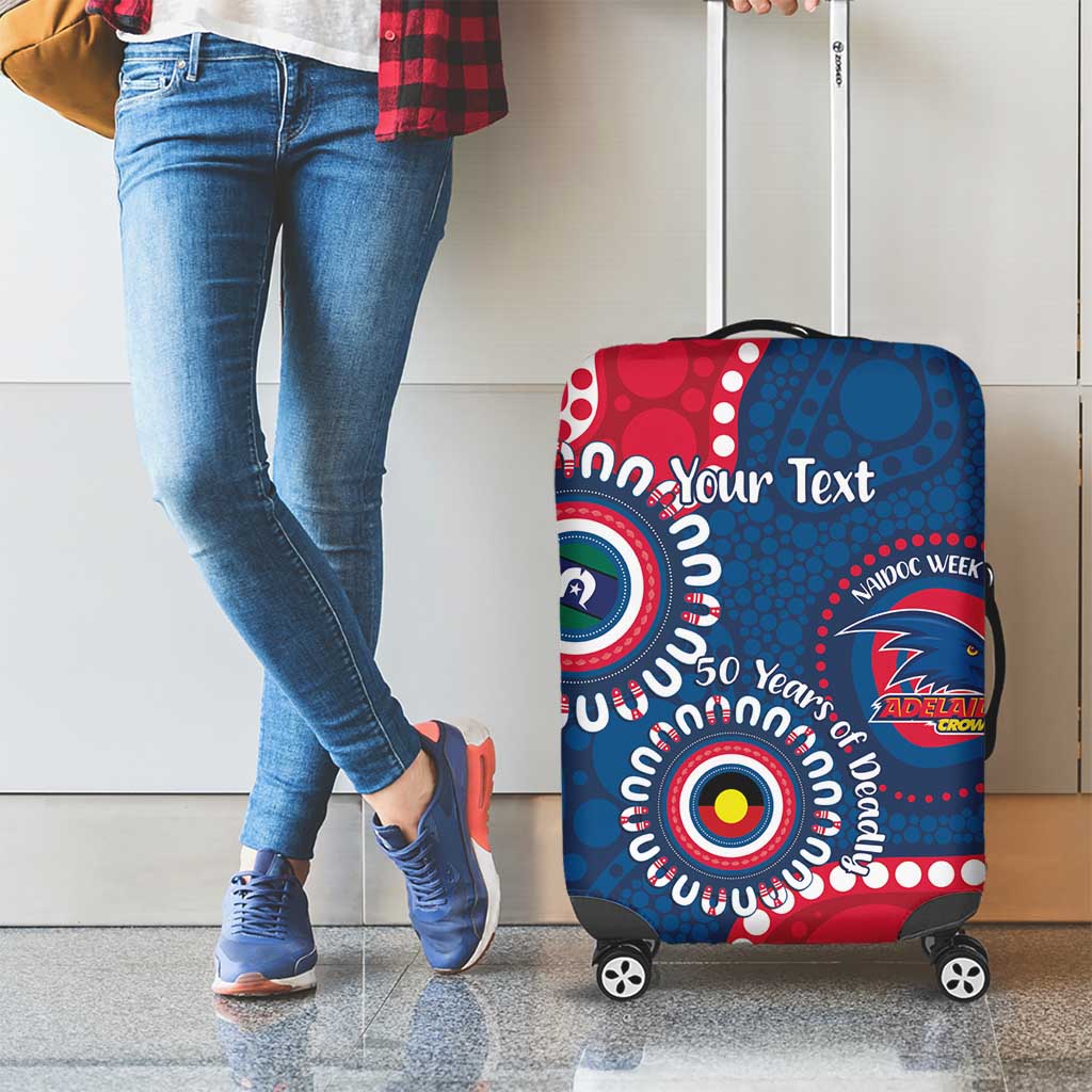 Adelaide Crows NAIDOC 2026 Personalised Luggage Cover 50 Years of Deadly Aboriginal Art