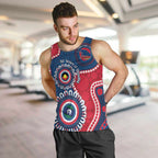 Adelaide Crows NAIDOC 2026 Personalised Men Tank Top 50 Years of Deadly Aboriginal Art