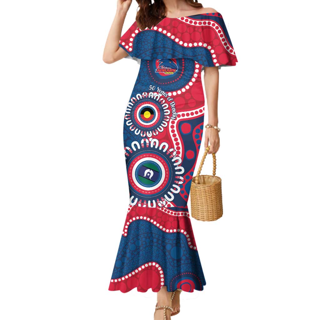 Adelaide Crows NAIDOC 2026 Personalised Mermaid Dress 50 Years of Deadly Aboriginal Art