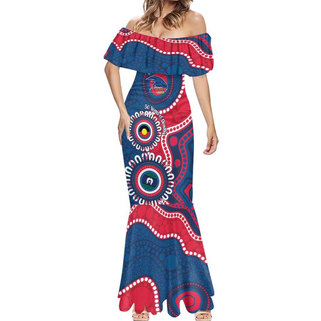 Adelaide Crows NAIDOC 2026 Personalised Mermaid Dress 50 Years of Deadly Aboriginal Art