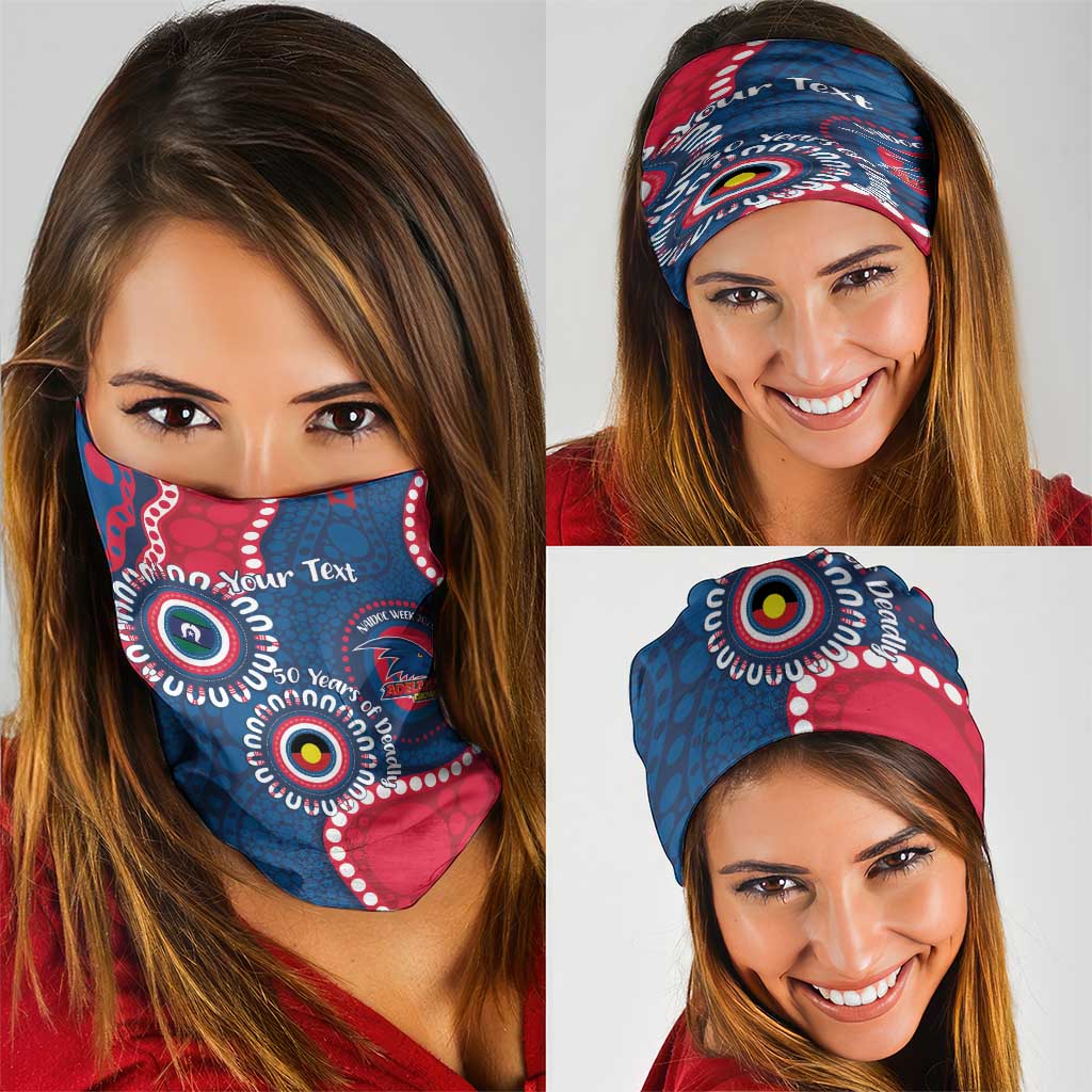 Adelaide Crows NAIDOC 2026 Personalised Neck Gaiter 50 Years of Deadly Aboriginal Art