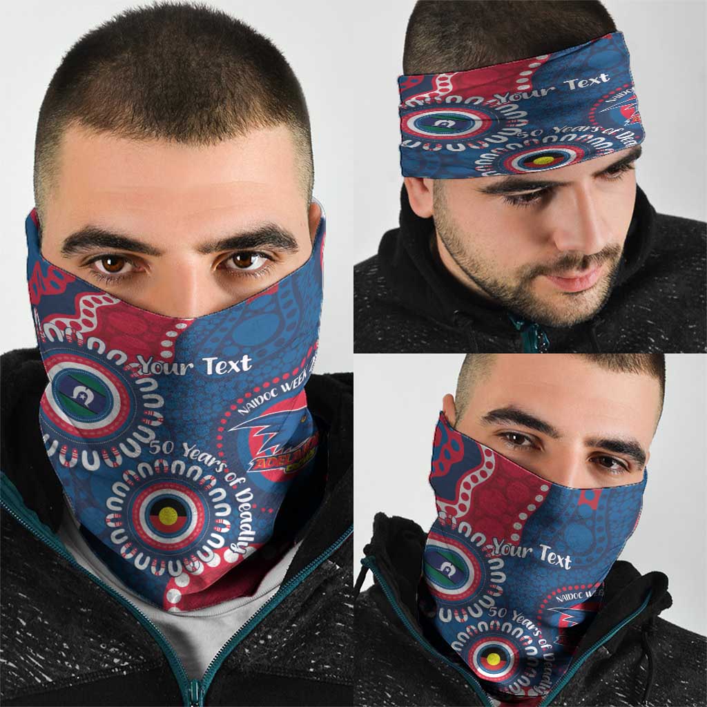 Adelaide Crows NAIDOC 2026 Personalised Neck Gaiter 50 Years of Deadly Aboriginal Art