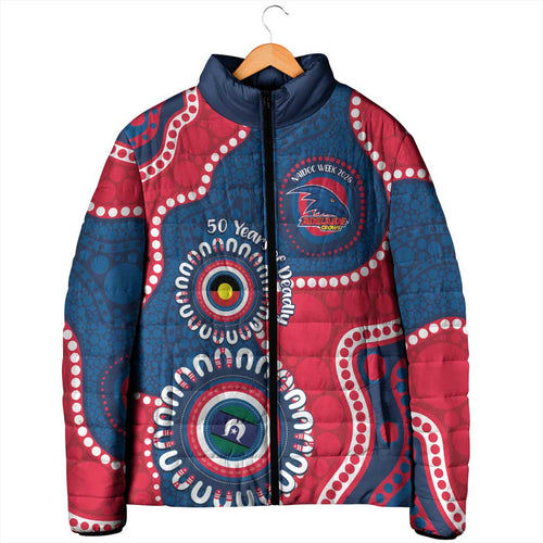 Adelaide Crows NAIDOC 2026 Personalised Padded Jacket 50 Years of Deadly Aboriginal Art