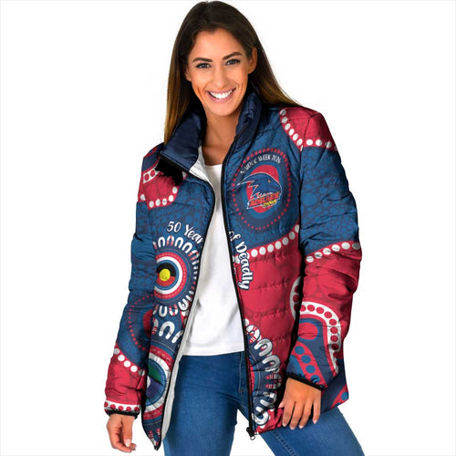 Adelaide Crows NAIDOC 2026 Personalised Padded Jacket 50 Years of Deadly Aboriginal Art