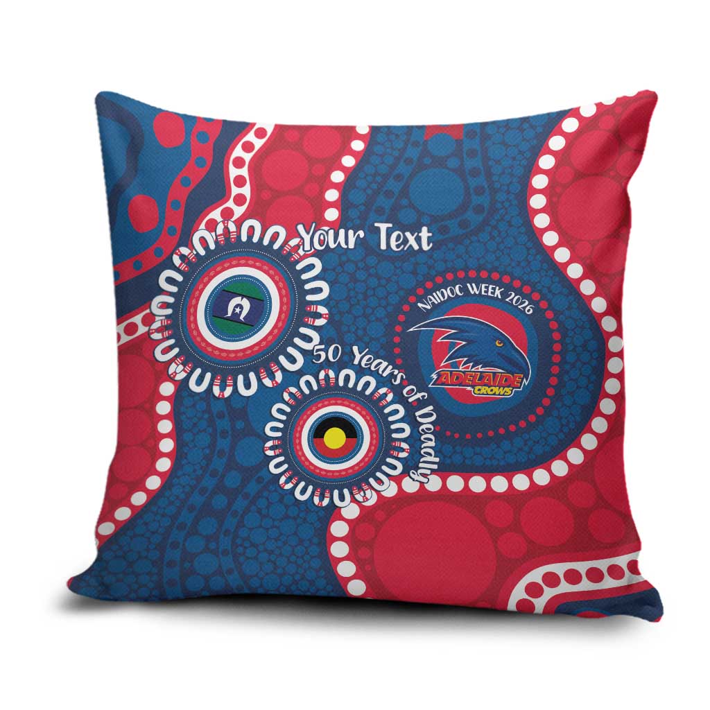 Adelaide Crows NAIDOC 2026 Personalised Pillow Cover 50 Years of Deadly Aboriginal Art