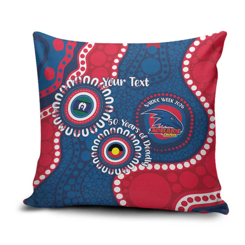 Adelaide Crows NAIDOC 2026 Personalised Pillow Cover 50 Years of Deadly Aboriginal Art