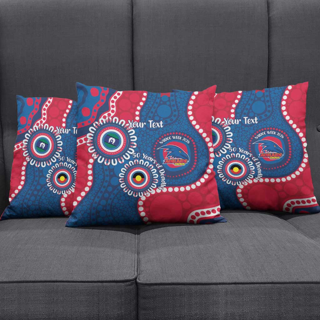 Adelaide Crows NAIDOC 2026 Personalised Pillow Cover 50 Years of Deadly Aboriginal Art