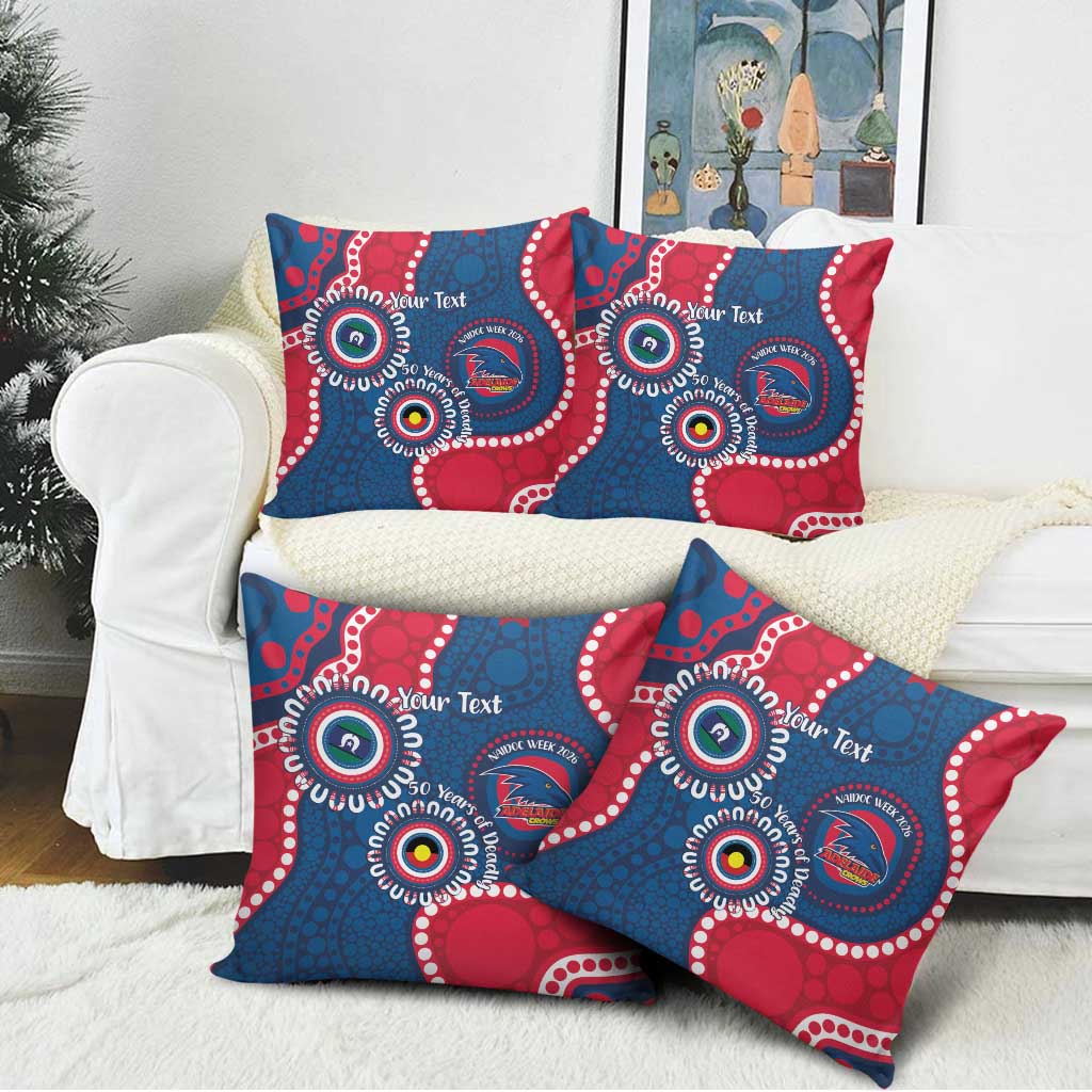 Adelaide Crows NAIDOC 2026 Personalised Pillow Cover 50 Years of Deadly Aboriginal Art