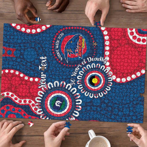 Adelaide Crows NAIDOC 2026 Personalised Puzzle 50 Years of Deadly Aboriginal Art