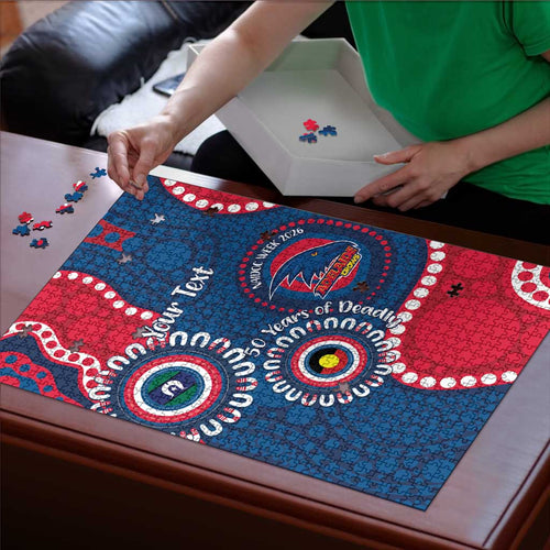 Adelaide Crows NAIDOC 2026 Personalised Puzzle 50 Years of Deadly Aboriginal Art