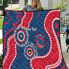 Adelaide Crows NAIDOC 2026 Personalised Quilt 50 Years of Deadly Aboriginal Art