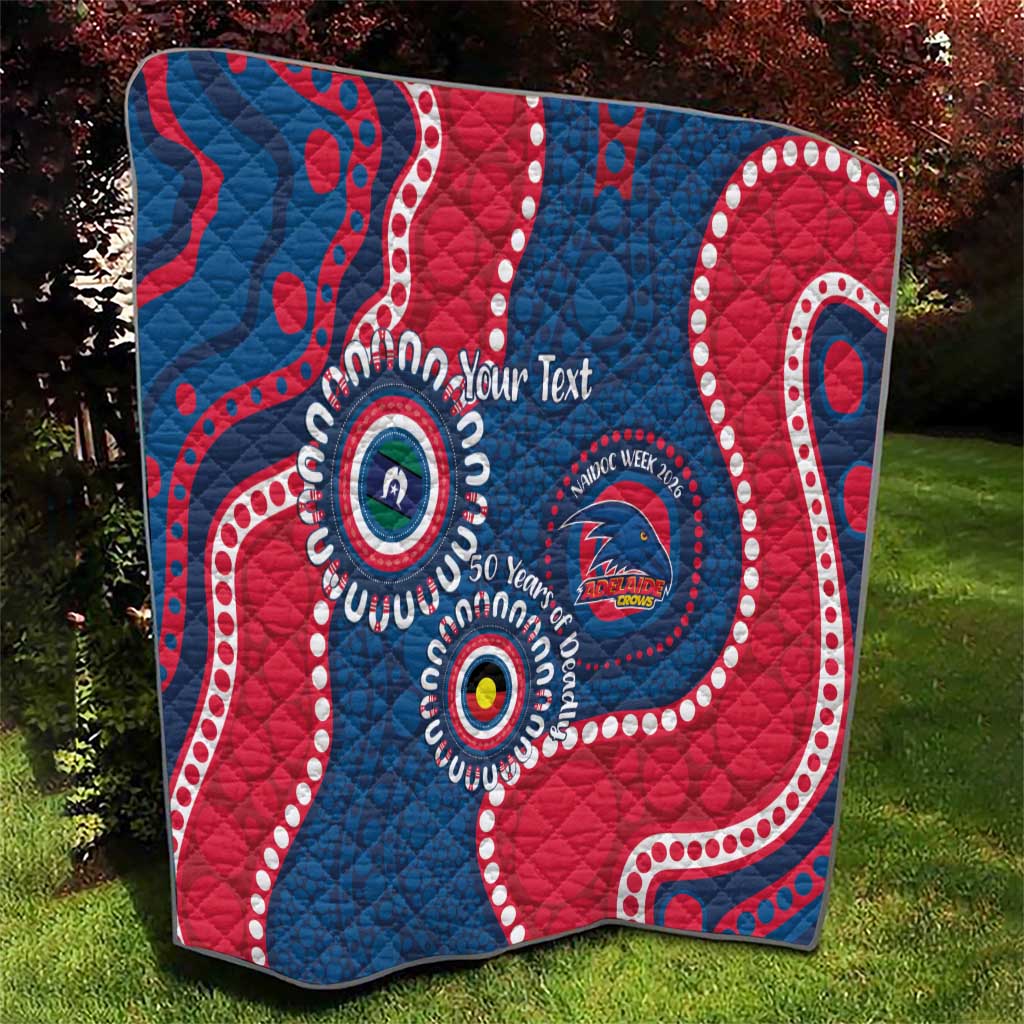 Adelaide Crows NAIDOC 2026 Personalised Quilt 50 Years of Deadly Aboriginal Art