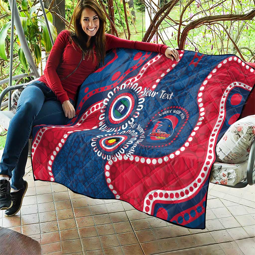 Adelaide Crows NAIDOC 2026 Personalised Quilt 50 Years of Deadly Aboriginal Art