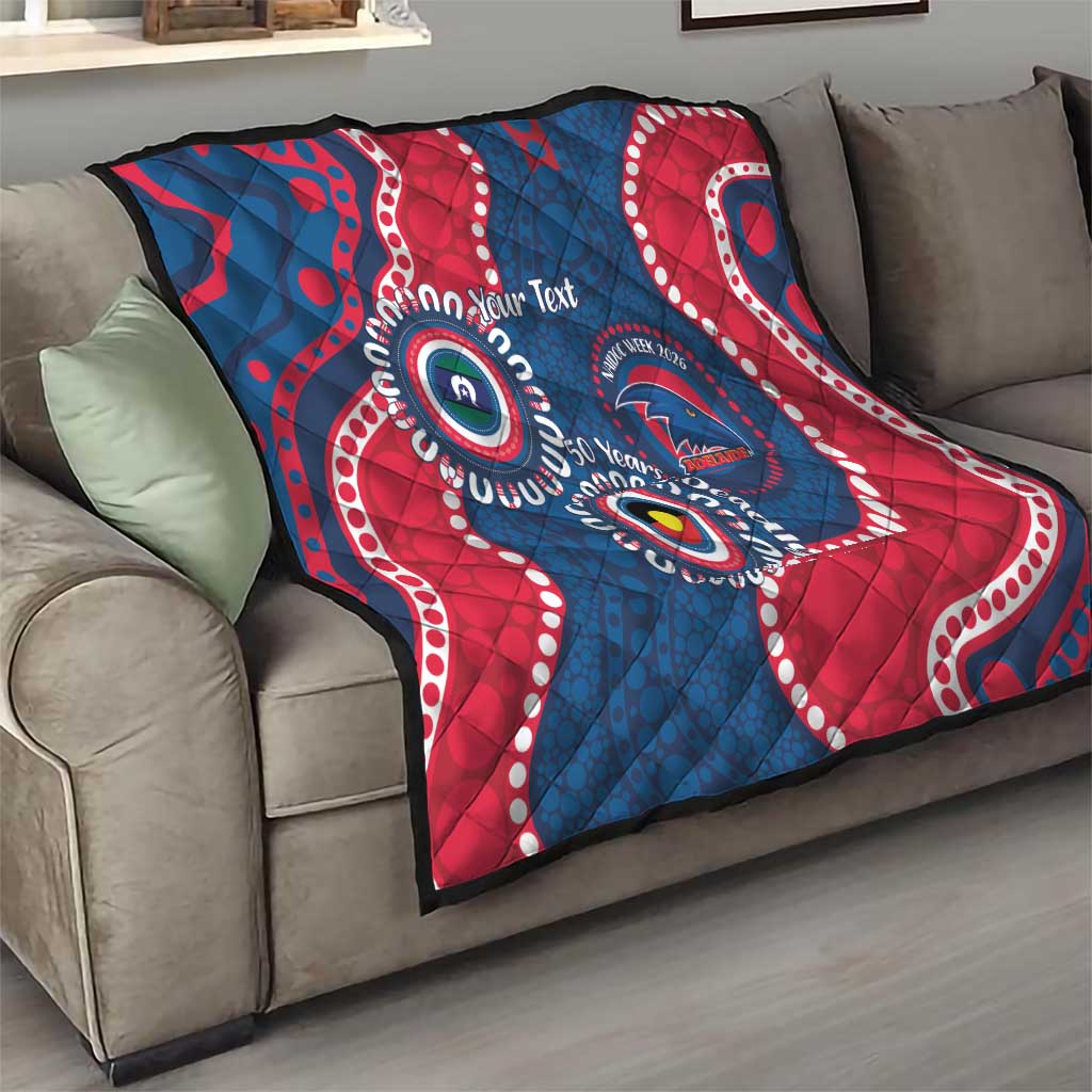 Adelaide Crows NAIDOC 2026 Personalised Quilt 50 Years of Deadly Aboriginal Art