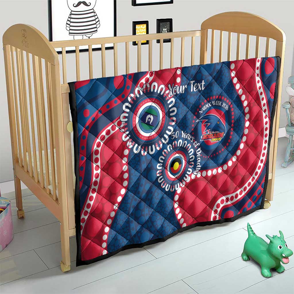 Adelaide Crows NAIDOC 2026 Personalised Quilt 50 Years of Deadly Aboriginal Art