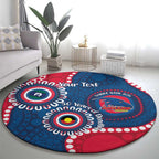 Adelaide Crows NAIDOC 2026 Personalised Round Carpet 50 Years of Deadly Aboriginal Art