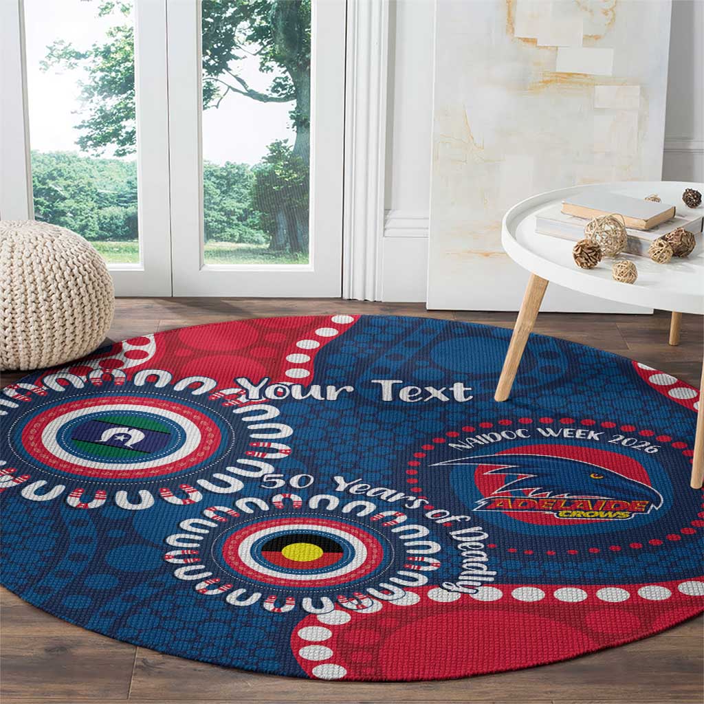 Adelaide Crows NAIDOC 2026 Personalised Round Carpet 50 Years of Deadly Aboriginal Art
