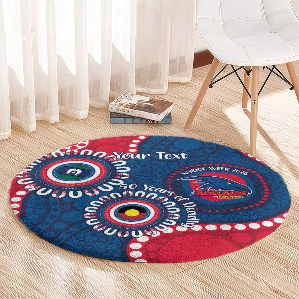 Adelaide Crows NAIDOC 2026 Personalised Round Carpet 50 Years of Deadly Aboriginal Art