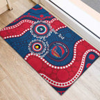 Adelaide Crows NAIDOC 2026 Personalised Rubber Doormat 50 Years of Deadly Aboriginal Art