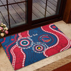Adelaide Crows NAIDOC 2026 Personalised Rubber Doormat 50 Years of Deadly Aboriginal Art