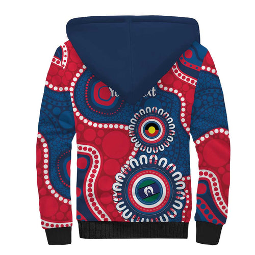 Adelaide Crows NAIDOC 2026 Personalised Sherpa Hoodie 50 Years of Deadly Aboriginal Art