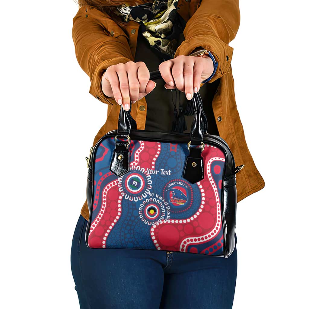 Adelaide Crows NAIDOC 2026 Personalised Shoulder Handbag 50 Years of Deadly Aboriginal Art