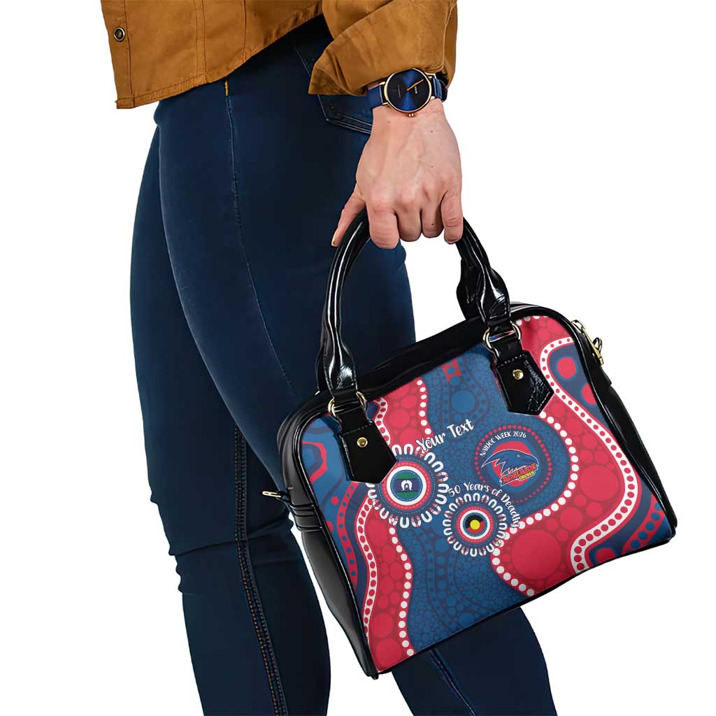 Adelaide Crows NAIDOC 2026 Personalised Shoulder Handbag 50 Years of Deadly Aboriginal Art