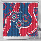 Adelaide Crows NAIDOC 2026 Personalised Shower Curtain 50 Years of Deadly Aboriginal Art