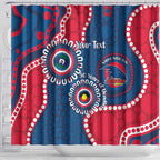 Adelaide Crows NAIDOC 2026 Personalised Shower Curtain 50 Years of Deadly Aboriginal Art