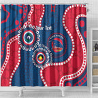 Adelaide Crows NAIDOC 2026 Personalised Shower Curtain 50 Years of Deadly Aboriginal Art