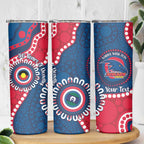 Adelaide Crows NAIDOC 2026 Personalised Skinny Tumbler 50 Years of Deadly Aboriginal Art