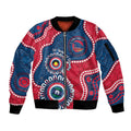 Adelaide Crows NAIDOC 2026 Personalised Sleeve Zip Bomber Jacket 50 Years of Deadly Aboriginal Art