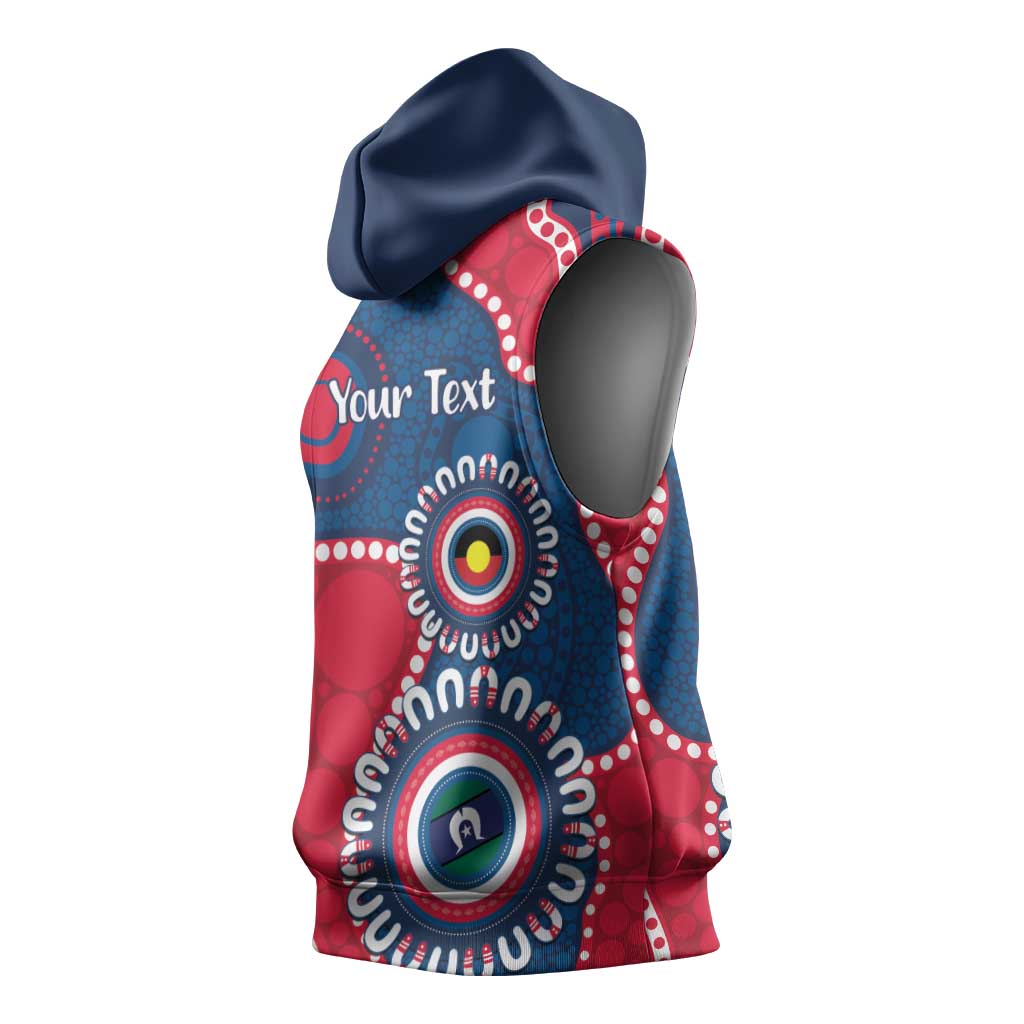 Adelaide Crows NAIDOC 2026 Personalised Sleeveless Hoodie 50 Years of Deadly Aboriginal Art