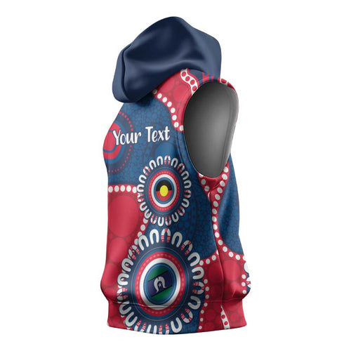 Adelaide Crows NAIDOC 2026 Personalised Sleeveless Hoodie 50 Years of Deadly Aboriginal Art