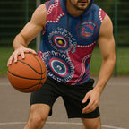 Adelaide Crows NAIDOC 2026 Personalised Sleeveless Hoodie 50 Years of Deadly Aboriginal Art