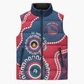 Adelaide Crows NAIDOC 2026 Personalised Sleeveless Puffer Jacket 50 Years of Deadly Aboriginal Art