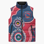 Adelaide Crows NAIDOC 2026 Personalised Sleeveless Puffer Jacket 50 Years of Deadly Aboriginal Art