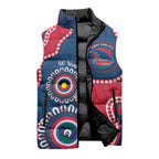 Adelaide Crows NAIDOC 2026 Personalised Sleeveless Puffer Jacket 50 Years of Deadly Aboriginal Art