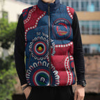 Adelaide Crows NAIDOC 2026 Personalised Sleeveless Puffer Jacket 50 Years of Deadly Aboriginal Art