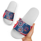 Adelaide Crows NAIDOC 2026 Personalised Slide Sandals 50 Years of Deadly Aboriginal Art